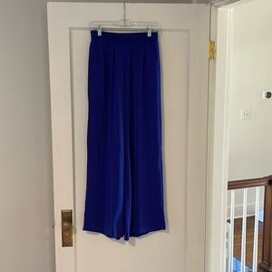 Amanda Uprichard blue silk pants- small